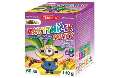 RAKYTNÍČEK Frutty želatinky +Zn+Se+Vitamín E MIMONI 60ks